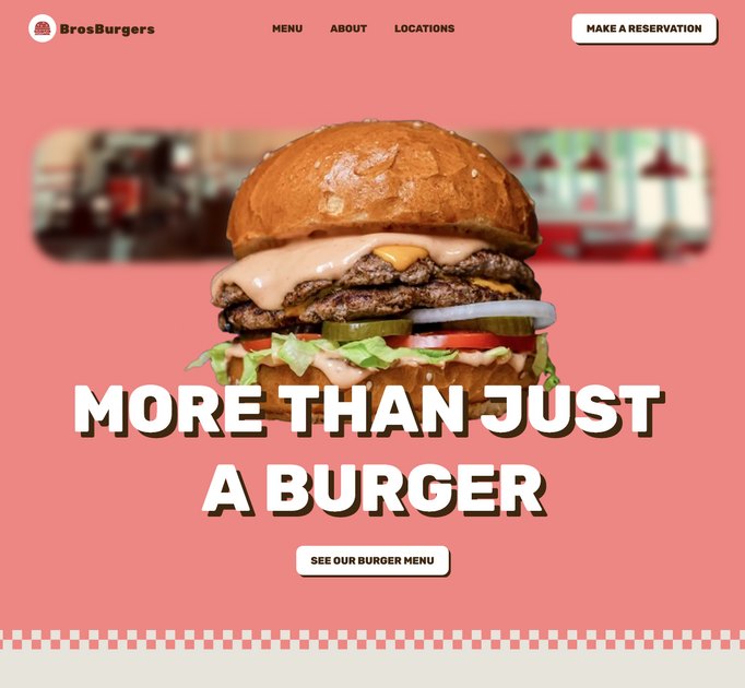 BrosBurger — official Sitejet template