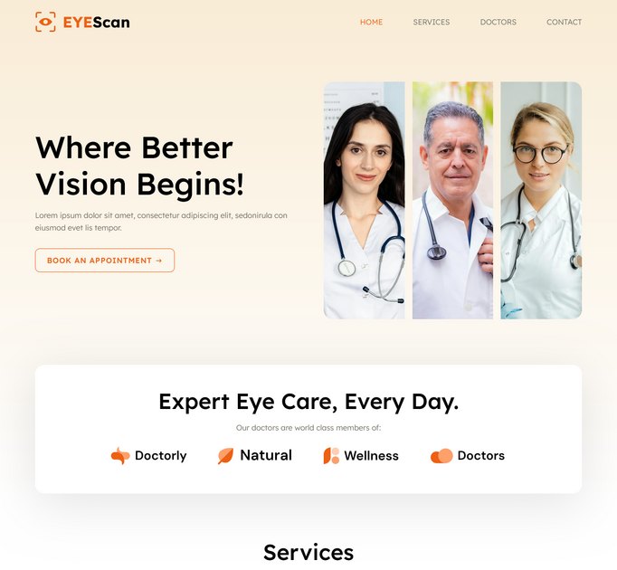 Eye Scan — official Sitejet template
