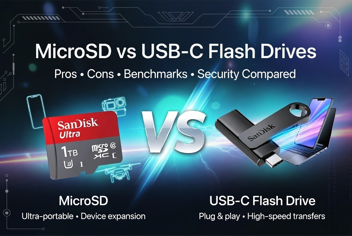 MicroSD vs USB-C Flash Drives: A Deep Dive into Portable Storage Options