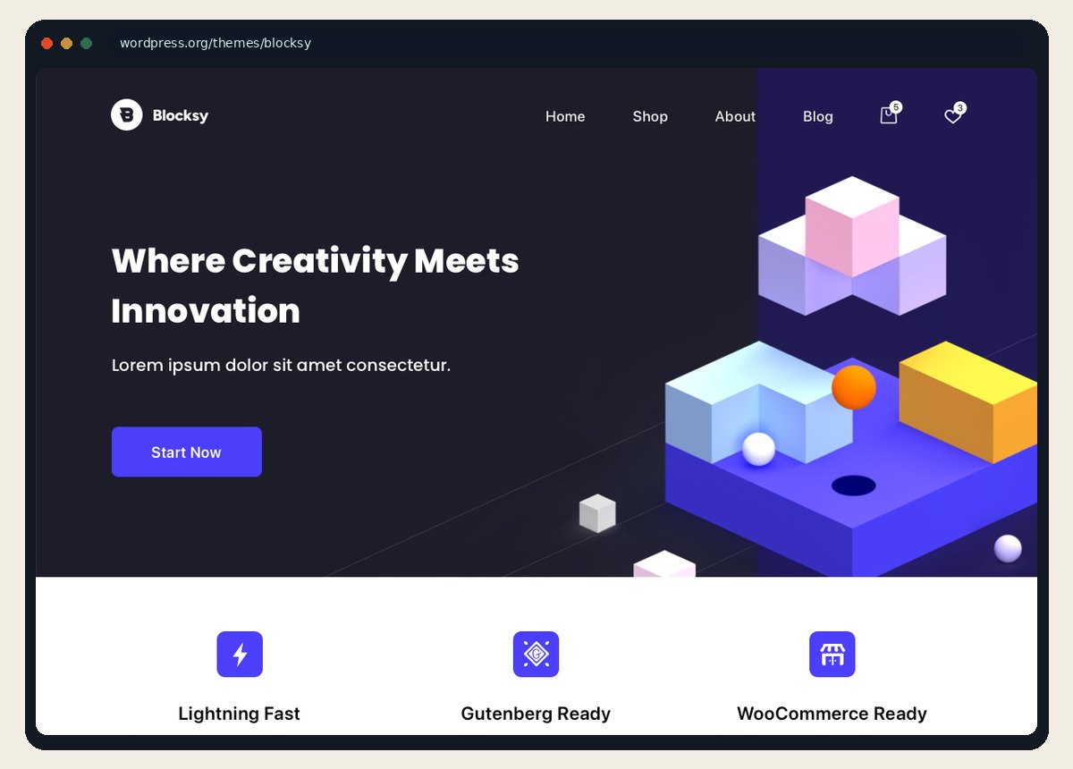 Blocksy WordPress theme screenshot from wordpress.org/themes/blocksy